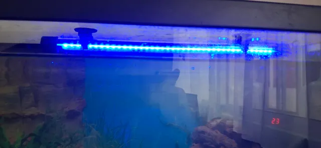 Luz LED Acuario Azul 40cm Nueva