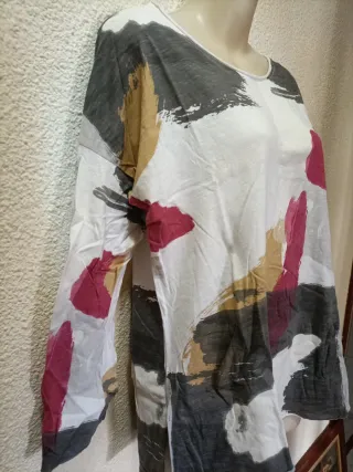 Camiseta mujer multicolor talla única