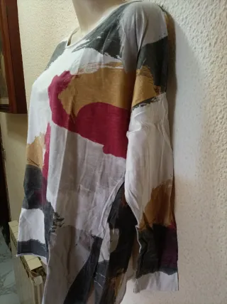 Camiseta mujer multicolor talla única