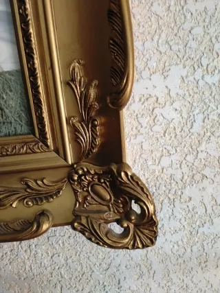 Marco Grande Dorado para Póster/Fotos