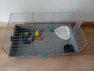 Jaula grande para conejo con accesorios de regalo
