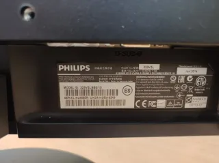 Monitor Philips 223V5LSB2 LED Negro