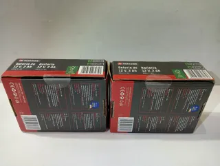 Lote 2 Baterías 12V 2Ah PARKSIDE X12VTEAM