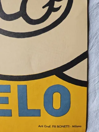 Póster Litografiado Michelin Neumáticos años 80