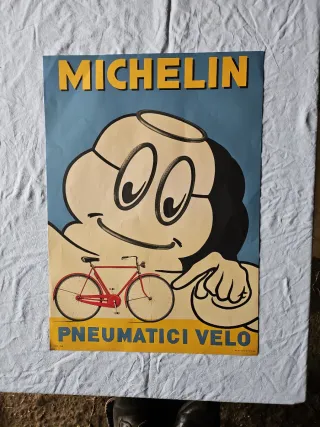 Póster Litografiado Michelin Neumáticos años 80