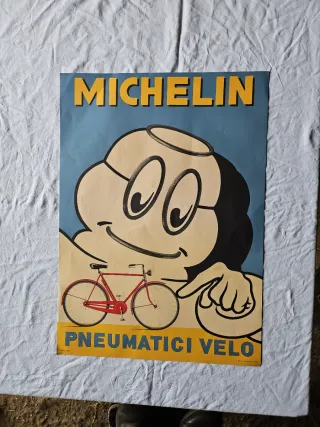 Póster Litografiado Michelin Neumáticos años 80