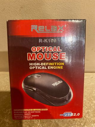 Ratón Óptico Relax R-K100 USB 2.0