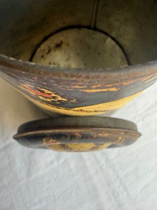 Antigua Lechera Hojalata Litografiada 1920