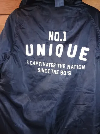 Chaqueta Bershka mujer azul/negra