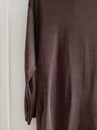 Chaqueta larga Uterqüe marrón