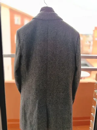 Abrigo El Ganso paño gris con chaleco desmontable