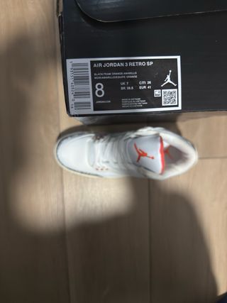 Jordan Retro 3 Rojas y Blancas