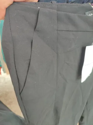 Pantalón Mango Negro Talla 38