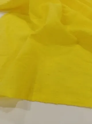 Retal tela plumeti amarillo