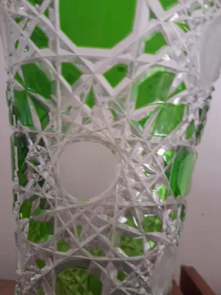 Jarrón Cristal Verde Caesar Crystal Bohemia