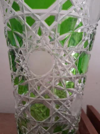 Jarrón Cristal Verde Caesar Crystal Bohemia