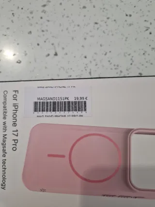 Cover Celly per iPhone 17 Pro Magsafe Rosa