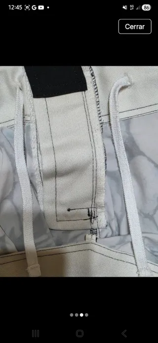 Pantalón Corto Boxeo Blanco/Negro