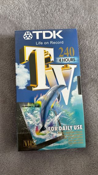 Cinta VHS TDK 240 minutos