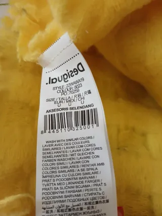 Bufanda Desigual Amarilla nueva