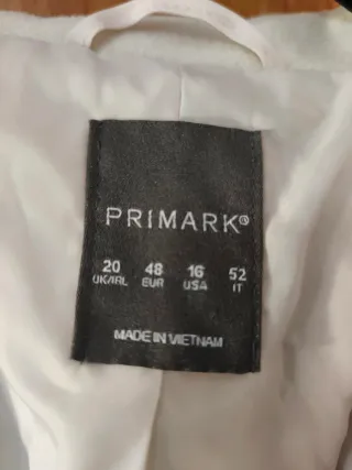 Casaco creme Primark com capuz e bolsos