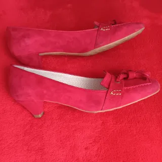 Zapatos Barrats ante rojo talla 39