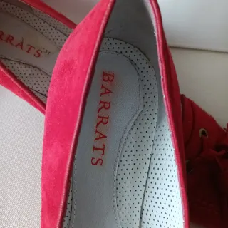Zapatos Barrats ante rojo talla 39