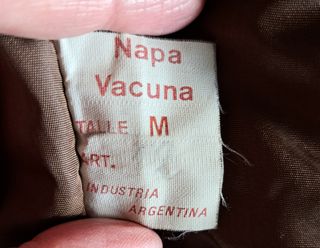 Chaqueta bomber Cuero Vintage Hombre M/L Marrón