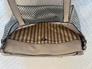 Bolso de rejilla plateado Parfois