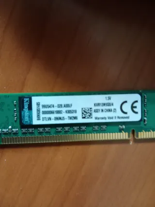 4 x Memoria RAM Kingston DDR3 4GB KVR13N9S8/4