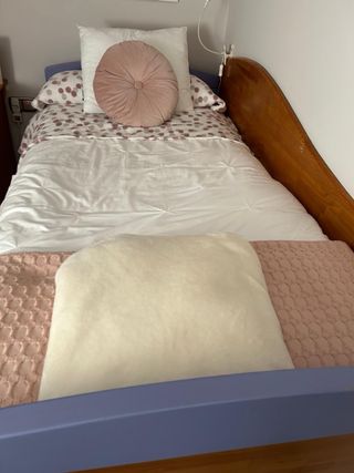 Cama nido 90cm con cajoneras y repisa