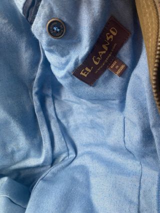 Parka El Ganso Talla M Marrón y Azul