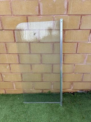 Mampara de ducha cristal y metal