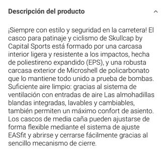 Casco patinete/bicicleta Skull Gap azul