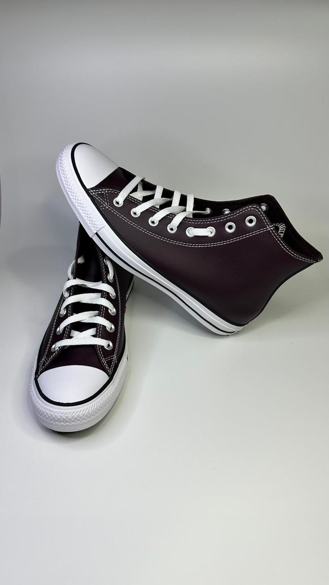 Converse CTAS Piel Burdeos - Talla 43