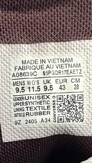 Converse CTAS Piel Burdeos - Size 43