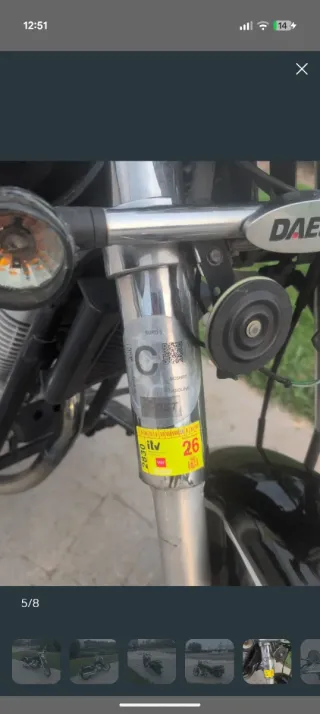 Moto Cruiser Daelim 125cc Manual Negra