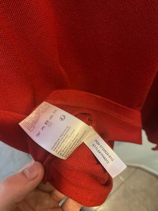 Polo Lacoste Granate Talla M