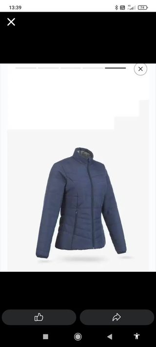 Chaqueta Quechua Mujer Azul Talla M