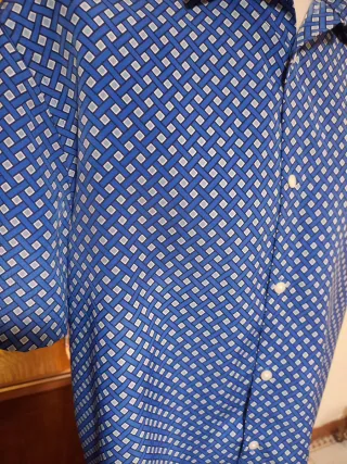 Camisa hombre manga corta vintage