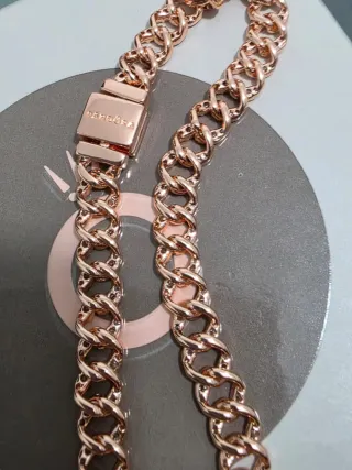 Bracciale Pandora intreccio Pavé cm 20 Oro Rosa