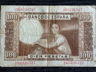 Lotto 3 Banconote 100 Pesetas 1953 Julio Romero de Torres