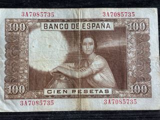 Lotto 3 Banconote 100 Pesetas 1953 Julio Romero de Torres