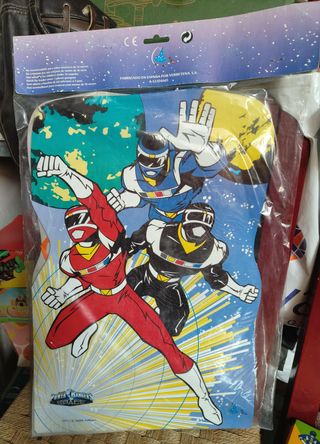 Lote articulos vintage años 90 Power Rangers