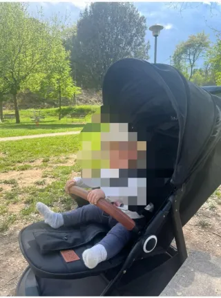 Silla de paseo Kinderkraft Grande Negra