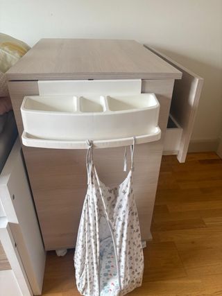 Mueble cambiador bañera bebé