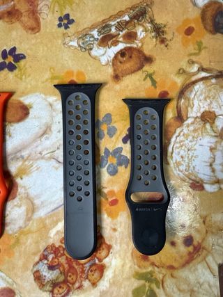 Correas Apple Watch 38mm Negro y Naranja