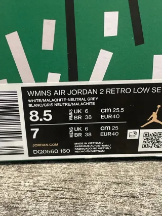 Nike Air Jordan 2 Retro Low SE Blanco y Verde