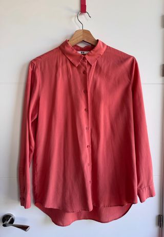 Camisa Uniqlo Coral Mujer