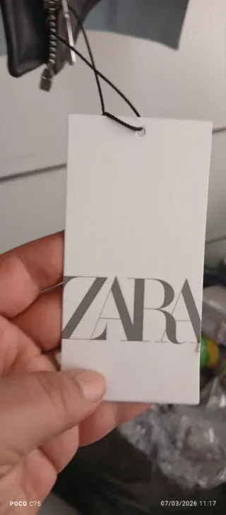 Chaqueta Zara Biker Negra y Rosa Talla XXL